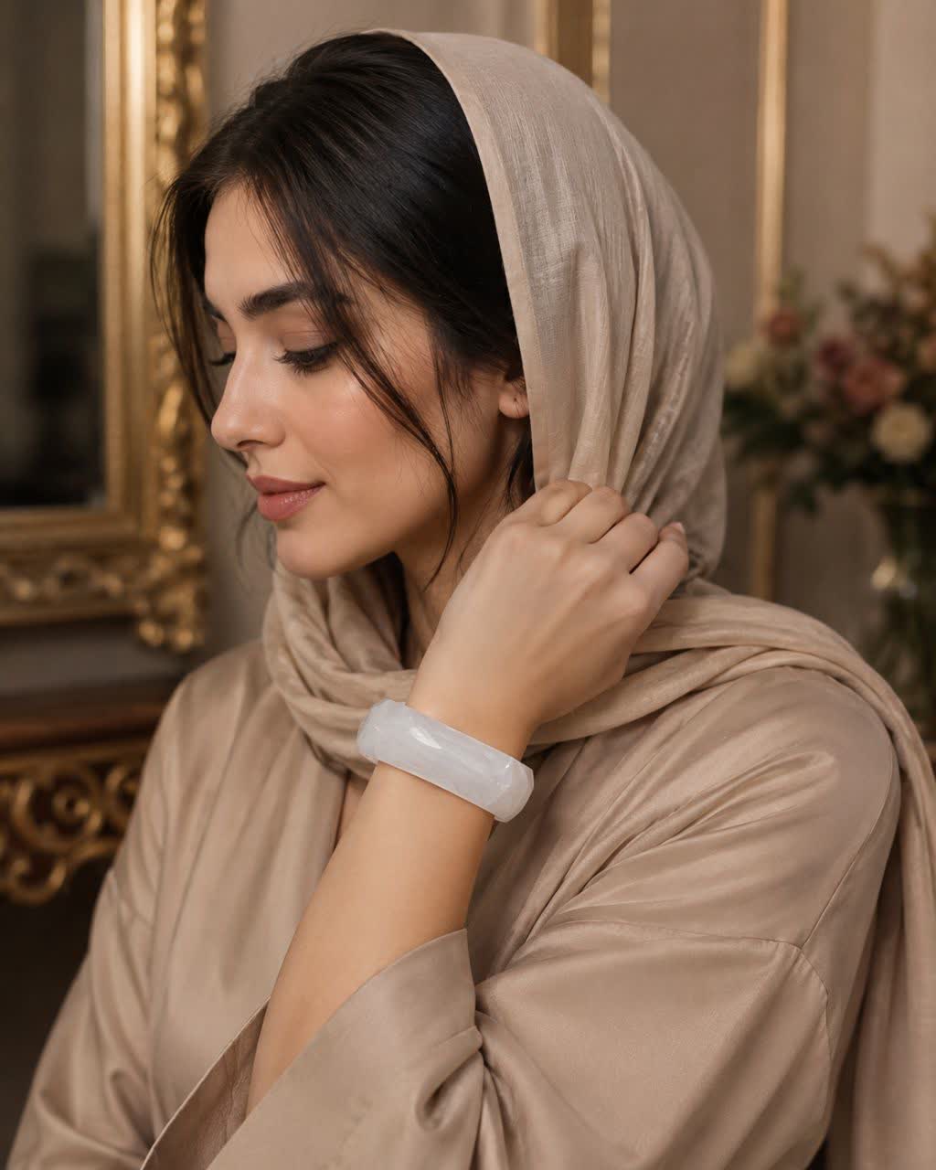 دستبند النگویی زنانه و دخترانه رزینی