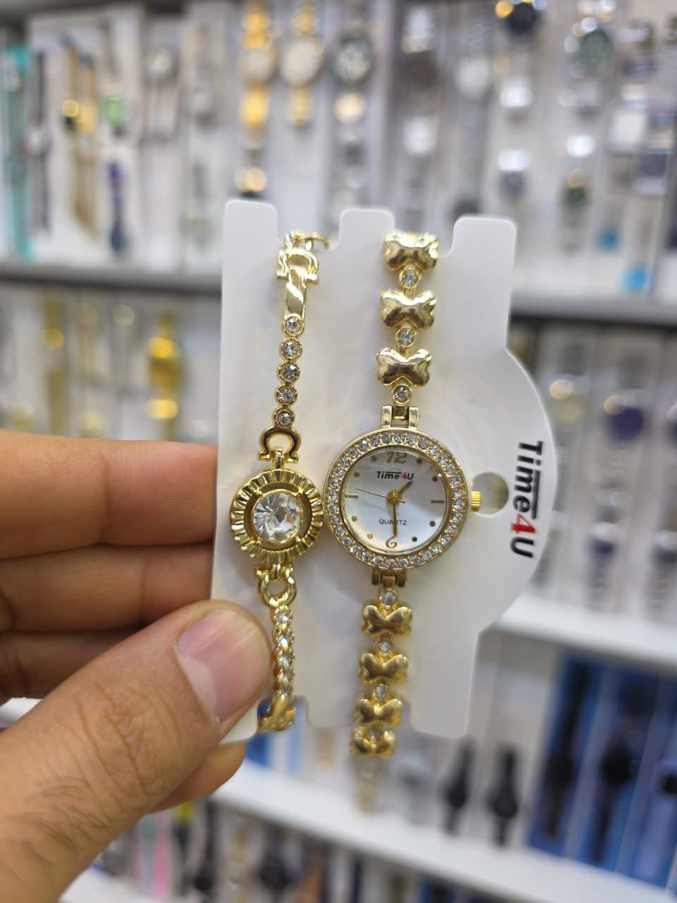 ست ساعت و دستبند زنانه مجلسی